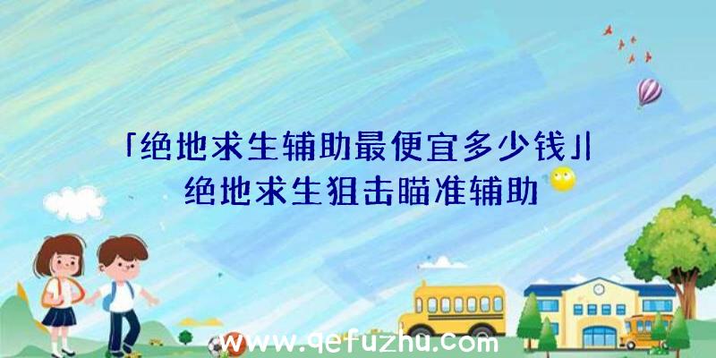 「绝地求生辅助最便宜多少钱」|绝地求生狙击瞄准辅助